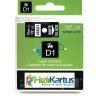 Dymo D1 45021 Black White Compatible Label Strip 12mm x 7m