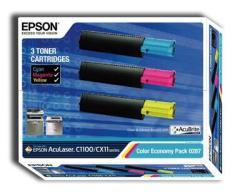 Epson C13S050287 3 Colors Economical Original Toner - C1100 / CX11
