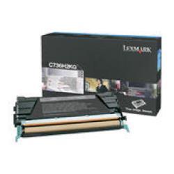 Lexmark C736H2KG High Yield Black Original Toner - X736 / X738