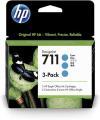 HP CZ134A (711) Cyan Original Cartridge 3-pack - DesignJet T120 (Ex)