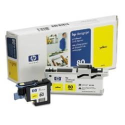 HP C4823A (80) Sarı Kafa Kartuşu - DesignJet 1050C