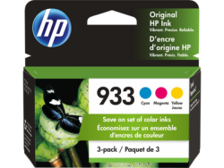 HP N9H56FN (933) 3lü Paket Renkli Orjinal Kartuş -