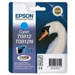 Epson C13T11124A10 (T0812) Cyan Original Ink - Stylus Photo R260 (Ex)