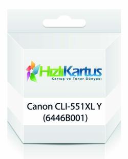 Canon CLI-551XL Y (6446B001) Sarı Muadil Kartuş Yü
