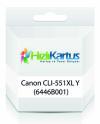Canon CLI-551XL Y (6446B001) Yellow Compatible Cartridge High Capacity - MG5450 / MG6350