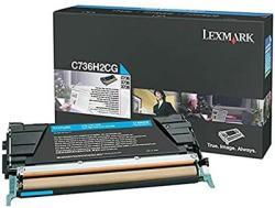 Lexmark C736H2CG Yüksek Kapasite Mavi Orjinal Tone