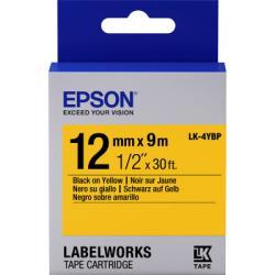 Epson C53S654008 (LK-4YBP) Sarı Üzerine Siyah Orji