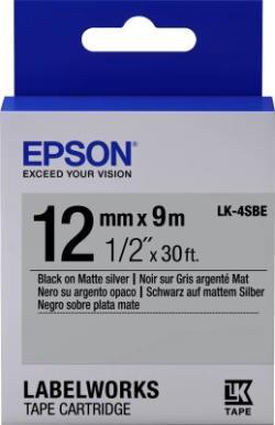 Epson C53S654017 (LK-4SBE) Mat Gümüş Üzerine Siyah