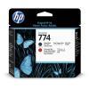HP P2V97A (774) Matt Schwarz - Chromatisch Rot Originell.