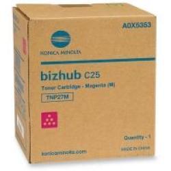 Konica Minolta TNP-27M (A0X5353) Magenta Original Toner - Bizhub C25