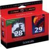 Lexmark 18C1520E (28-29) Black + Colour Original Cartridge - Z1320