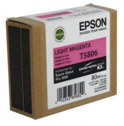 Epson C13T580600 (T5806) Light Magenta Original Cartridge - Pro 3800 (T1696)