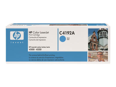 HP C4192A Cyan Original Toner- LaserJet 4500/4550 (B)
