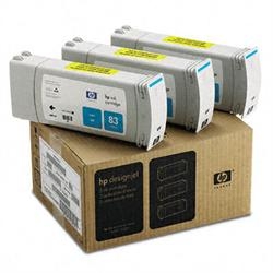 HP C5073A (83) 3lü Paket Mavi Orjinal Kartuş - Des