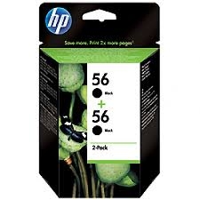 HP C9502AE (56) 2-pack Schwarze Original-Tintenpatrone - Deskjet 450 (Extern)