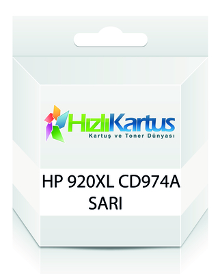 HP CD974A (920XL) Sarı Muadil Kartuş Yüksek Kapasi