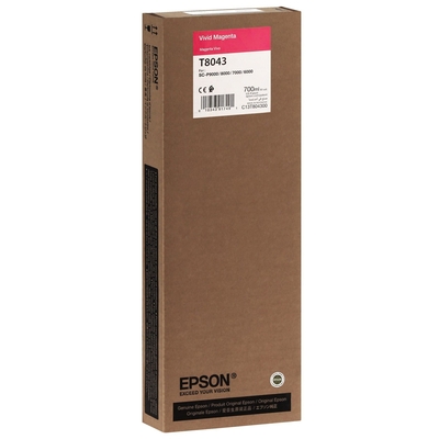Epson C13T804300 (T8043) Kırmızı Orjinal Kartuş -