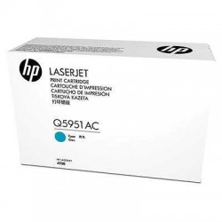 HP Q5951AC Cyan Original Toner Cartridge - Laserjet 4700