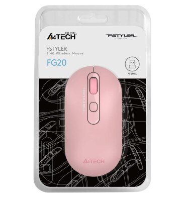 A4 Tech FG20 Pink Optische drahtlose Maus