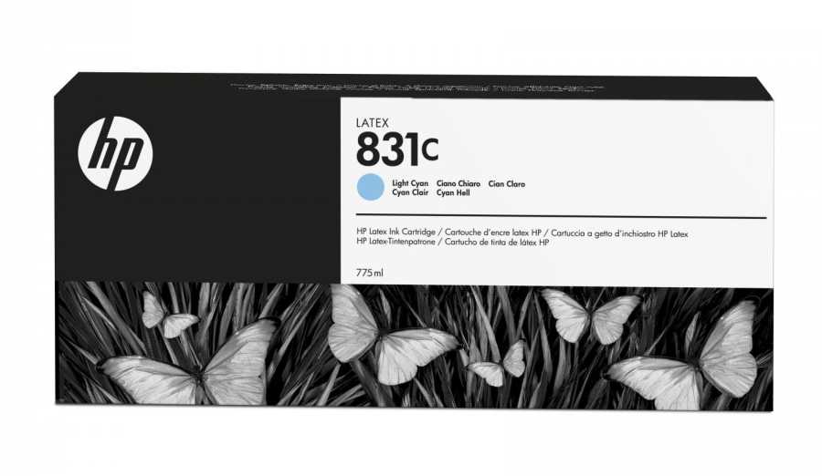 HP CZ698A (831C) Original Latexdruckpatrone in Hellblau -