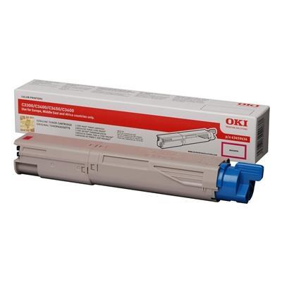 OKI 43459442 Magenta Original Toner Kartusche - C3300 / C3400