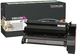 Lexmark 10B042M Roter Orjintoner Hochkapas