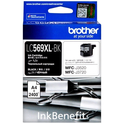 Brother LC569XLBK High Capacity Black Original Cartridge - MFC-J3720