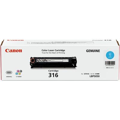 Canon CRG-316C (1979B003AA) Cyan Original Toner Cartridge - LBP5050 / MF8030Cn / MF8050Cn