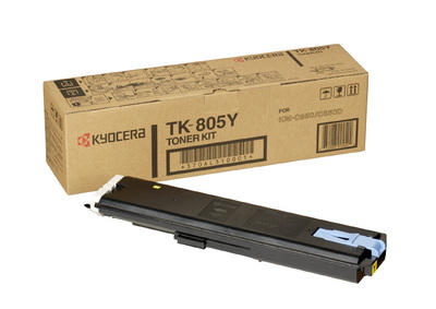 Kyocera TK-805Y Yellow Original Toner - KM-C850 / KM-C850D