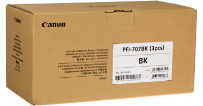 Canon PFI-707BK (9821B003) 3 Pack Black Paket
