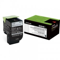 Lexmark 80C8HK0 (808HK) Siyah Orjinal Toner Yüksek