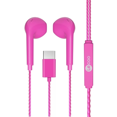 Lenovo Lecoo EH104C-PR Type-C Pembe Kulak İçi Mikr
