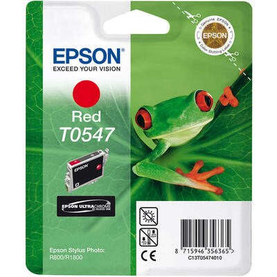Epson C13T05474020 (T0547) Red Original Cartridge - Stylus Photo R800 (Without Box)
