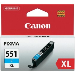 Canon CLI-551XL C (6444B001) High Yield Cyan Original Cartridge - MG5450 / MG6350