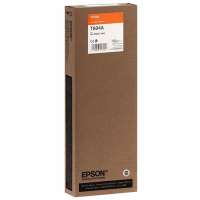 Epson C13T804A00 (T804A) Turuncu Orjinal Kartuş -