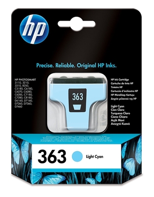 HP 363 (CB283E) Light Cyan Original Cartridge - Photosmart 3210a / 3313 (Ex)
