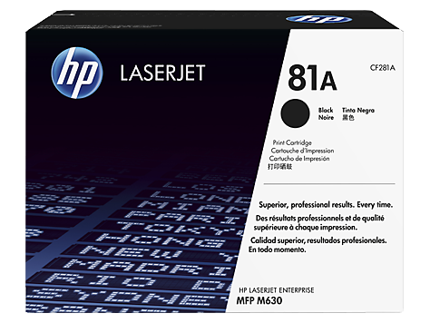 HP CF281A (81A) Original Toner, Schwarz - für M605 / M606.