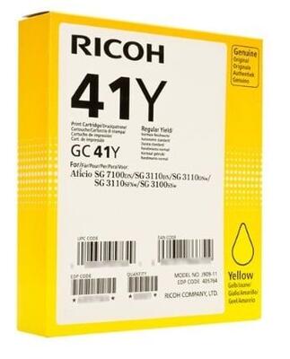 Ricoh GC41Y 405768 / 405764 Geljet Sarı Orjinal Ka