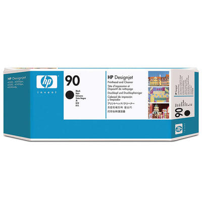 HP C5054A (90) Schwarzkopfkartusche + Reiniger - D