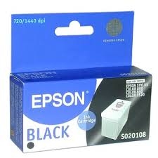 Epson S020108 (T0511) Schwarze Originalpatrone - Stylus