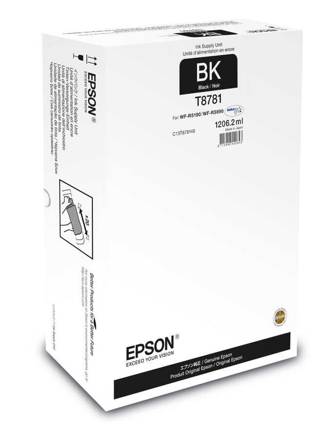 Epson C13T878140 (T8781XXL) Schwarze Originalpatrone -