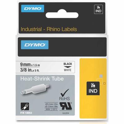Dymo RhinoPro 18053 Weiß-Schwarz-Streifen 24mm x 5.5m