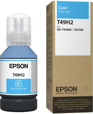 Epson C13T49H200 (T49H2) Cyan Original Ink Cartridge - SC-T3100x