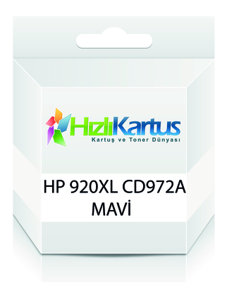 HP CD972A (920XL) Mavi Muadil Kartuş Yüksek Kapasi