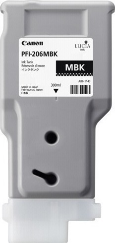 Canon PFI-206MBK (5302B001) Matt Schwarz, Original.