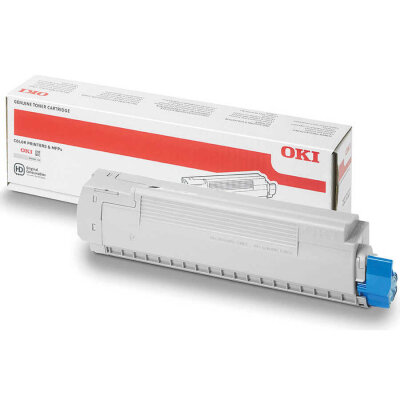 OKI 44643007 Cyan Original Toner - C801 / C821