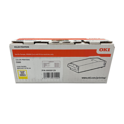OKI 09006129 Gelber Originaltoner - C650