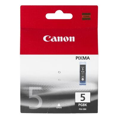 Canon PGI-5BK (0628B024) Schwarze Originalpatrone.
