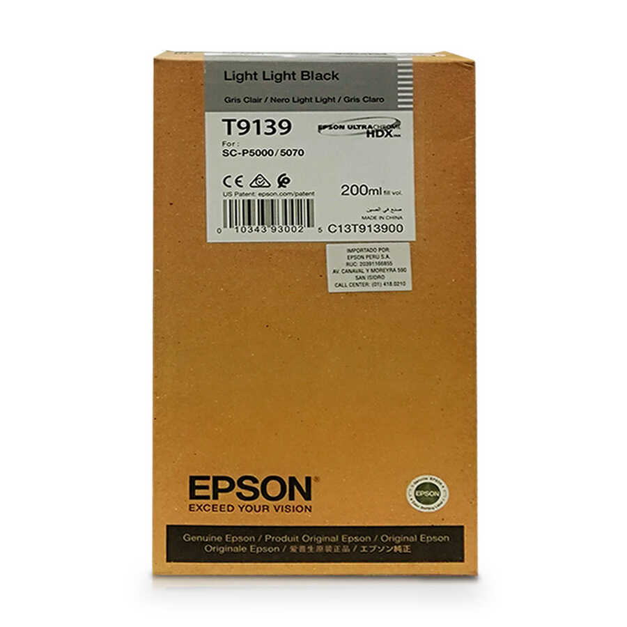 Epson C13T913900 (T9139) Original, doppelter, heller Schwarzton.