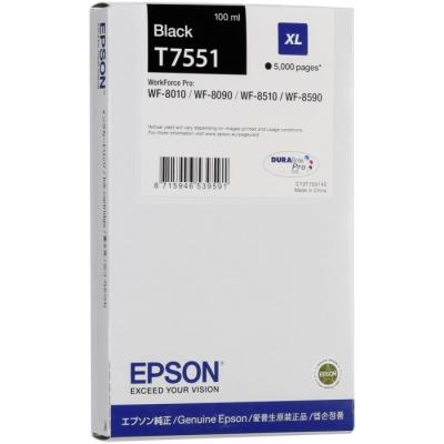 Epson C13T75514010 (T7551) XL Orjinal Siyah Kartuş